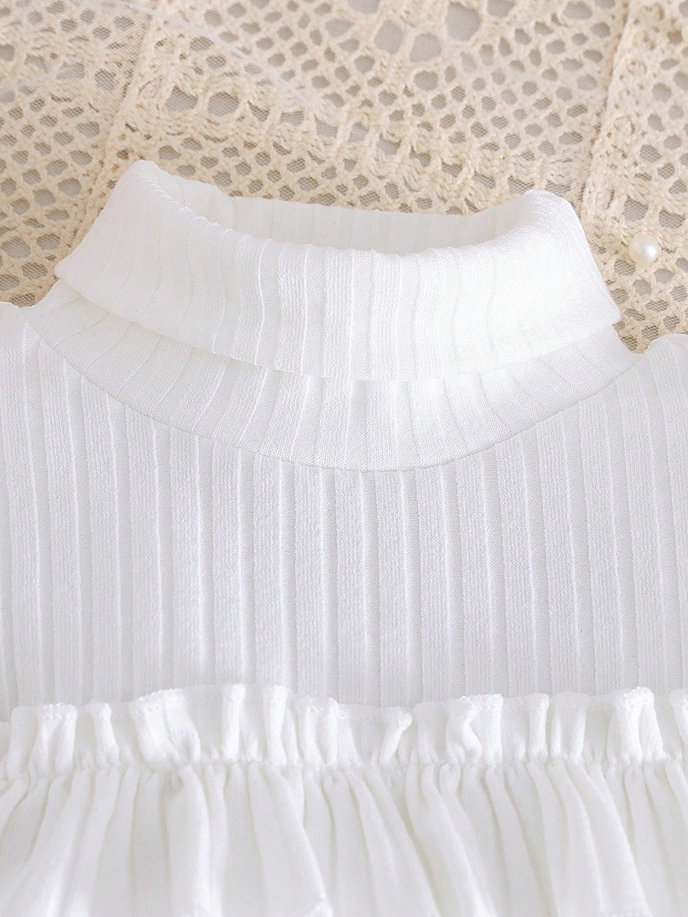 Conjunto 2 piezas de blusa de manga larga informal y falda pantalón de mezclilla