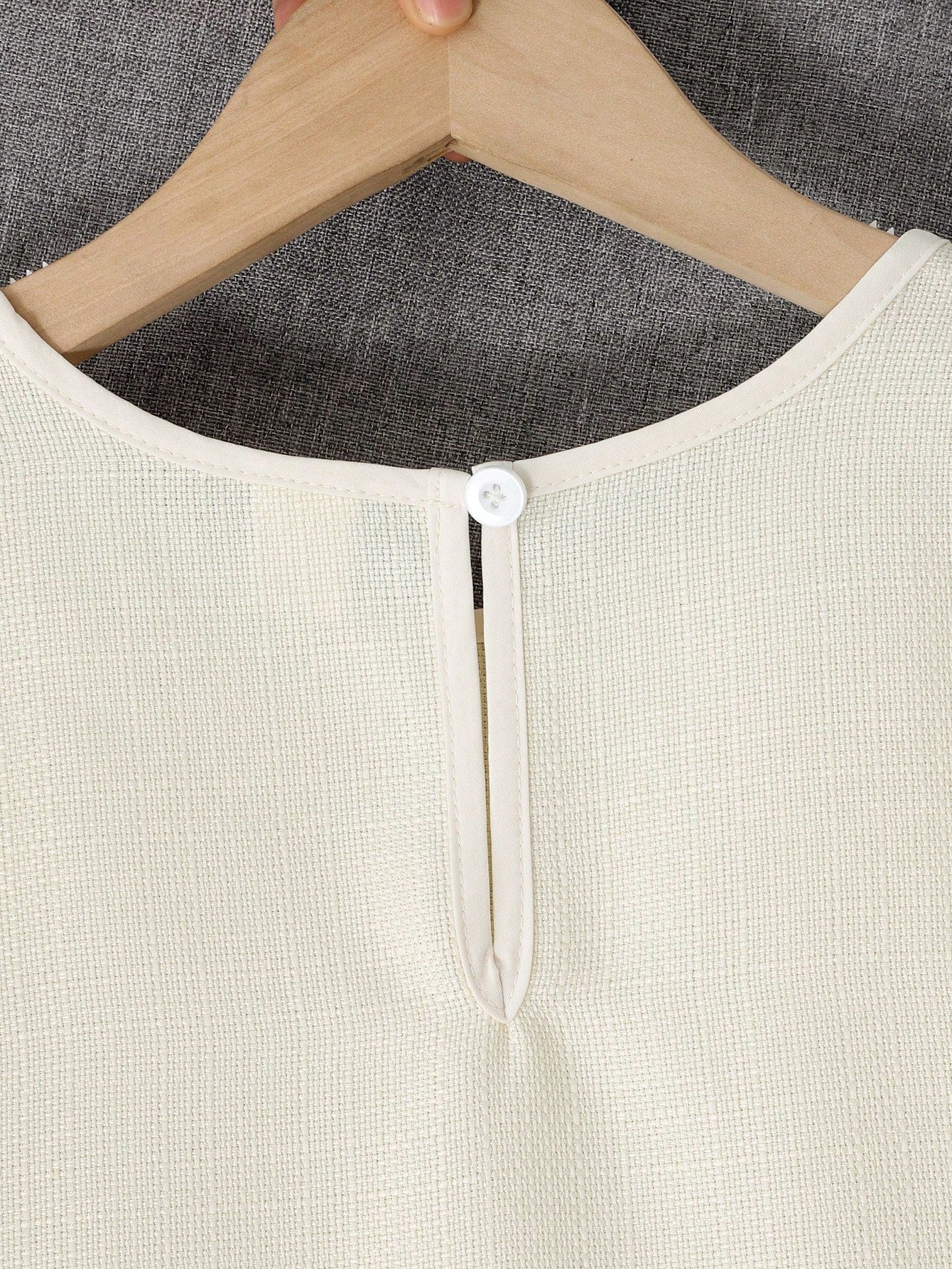 Vestido corto de manga corta con adorno de lazo de tela con textura, falda plisada elegante y lindo, para primavera/verano