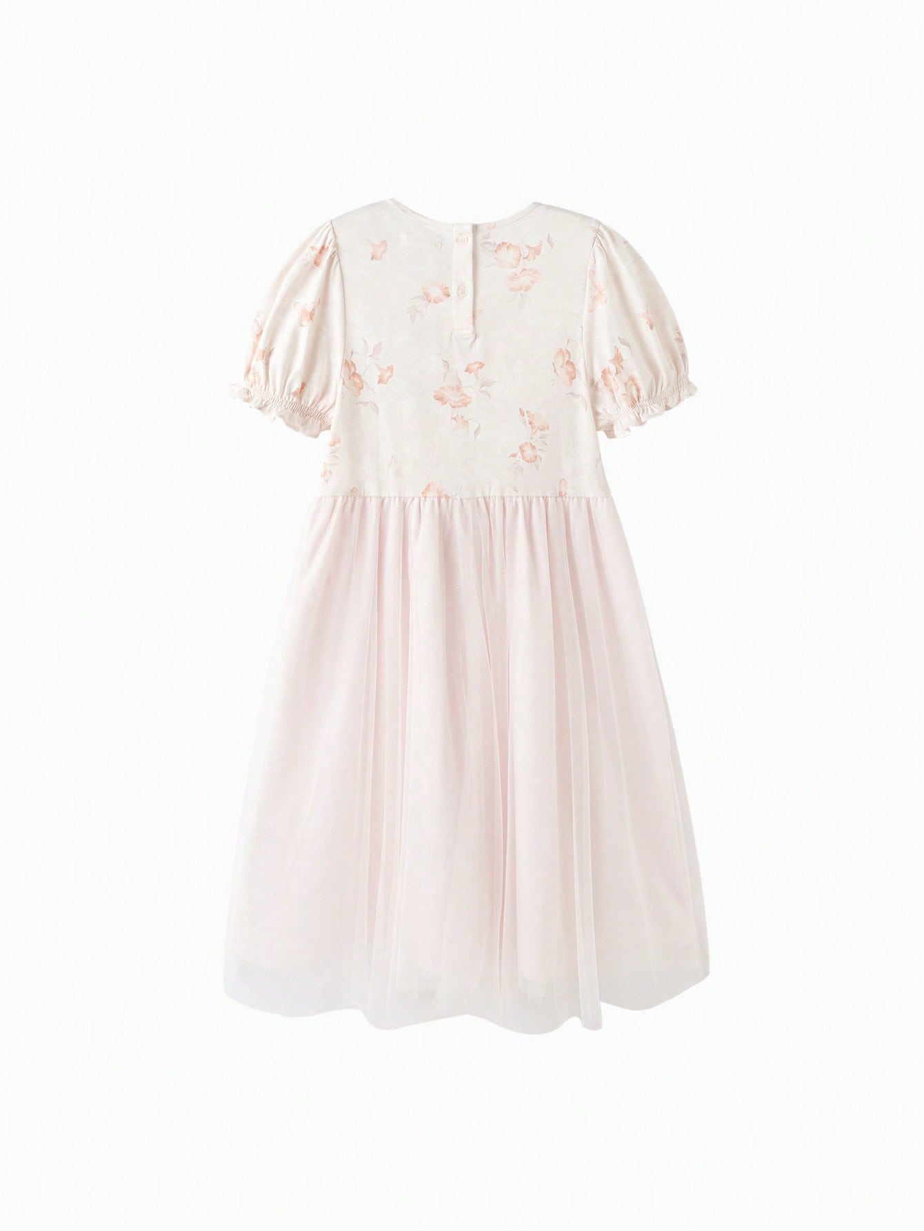 Vestido manga de globo de verano estilo chino