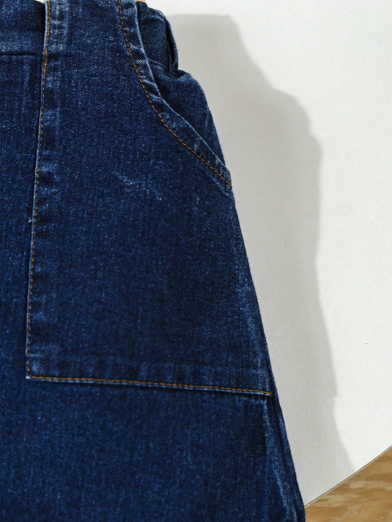 Chaqueta vaquera de manga abullonada con falda vaquera acampanada y cinturón, conjunto de moda casual