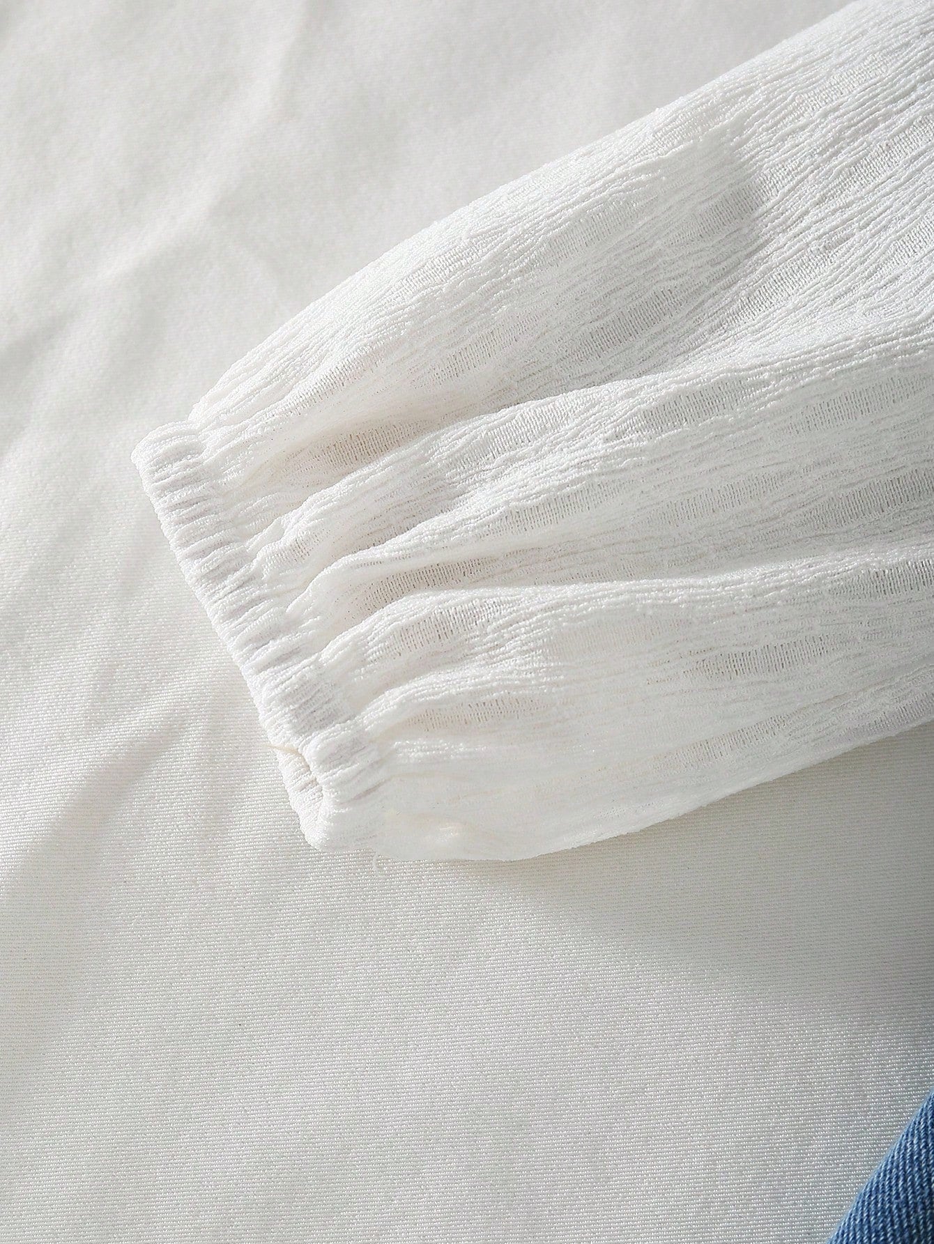 Vestido vaquero para niñas con decoración de lazo, mangas de patchwork, estilo casual y lindo, adecuado para primavera, verano, vacaciones, vuelta al colegio, todo el año