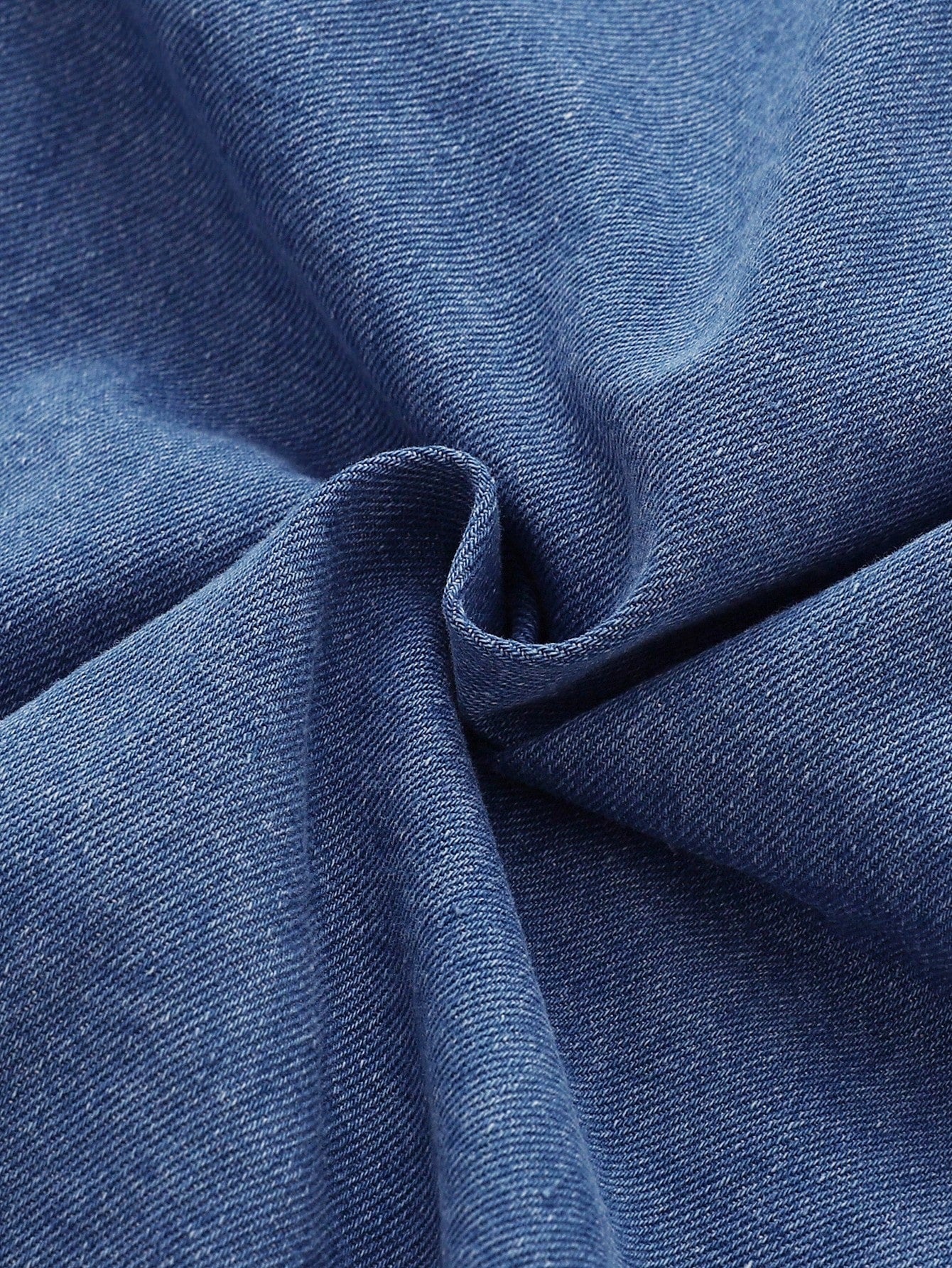 Playful Pals Vestido de mezclilla con cuello con volantes bordados para niñas, elegante y generoso, con mangas abullonadas para un aspecto cómodo y lindo, adecuado para reuniones y uso diario