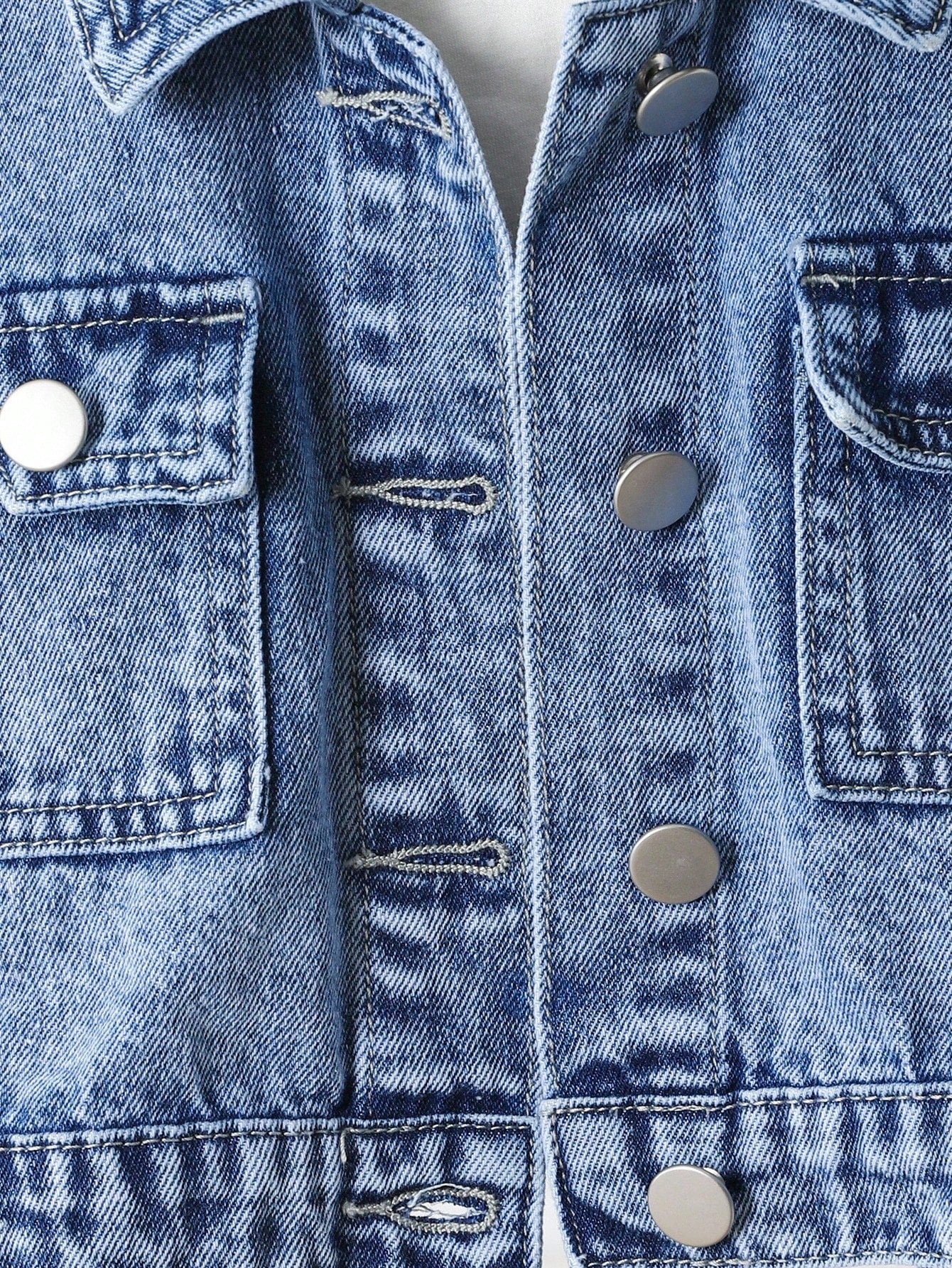 2 piezas Conjunto de niña de mezclilla - Chaqueta de mezclilla con bordado de mariposa + Pantalones de mezclilla de pierna ancha y suelta, Conjunto casual de estilo coreano de moda para niños en otoño/invierno