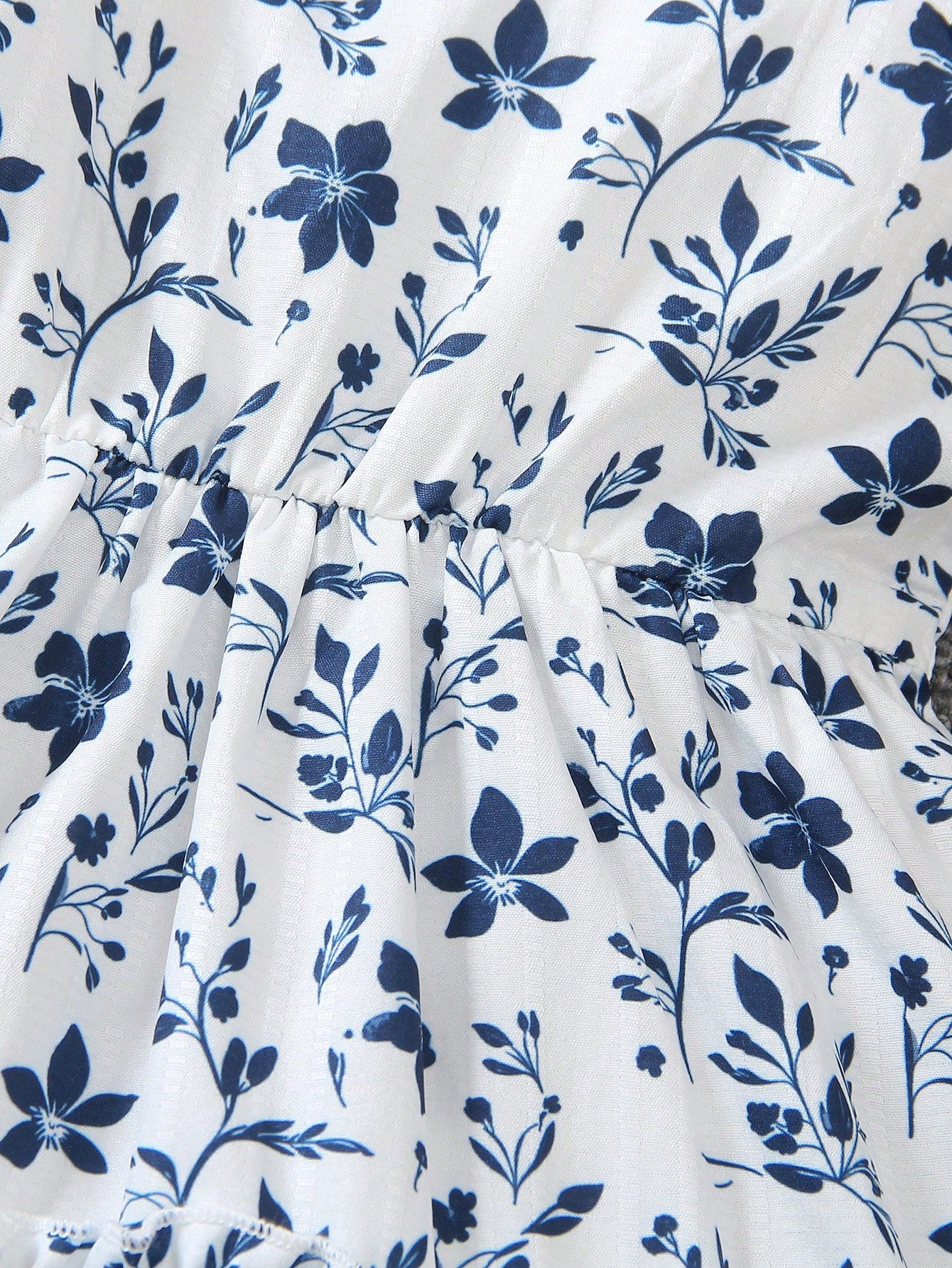 Conjunto Chaqueta de manga larga con cuello de solapa y Vestido de tirantes con estampado floral temporada primavera/otoño