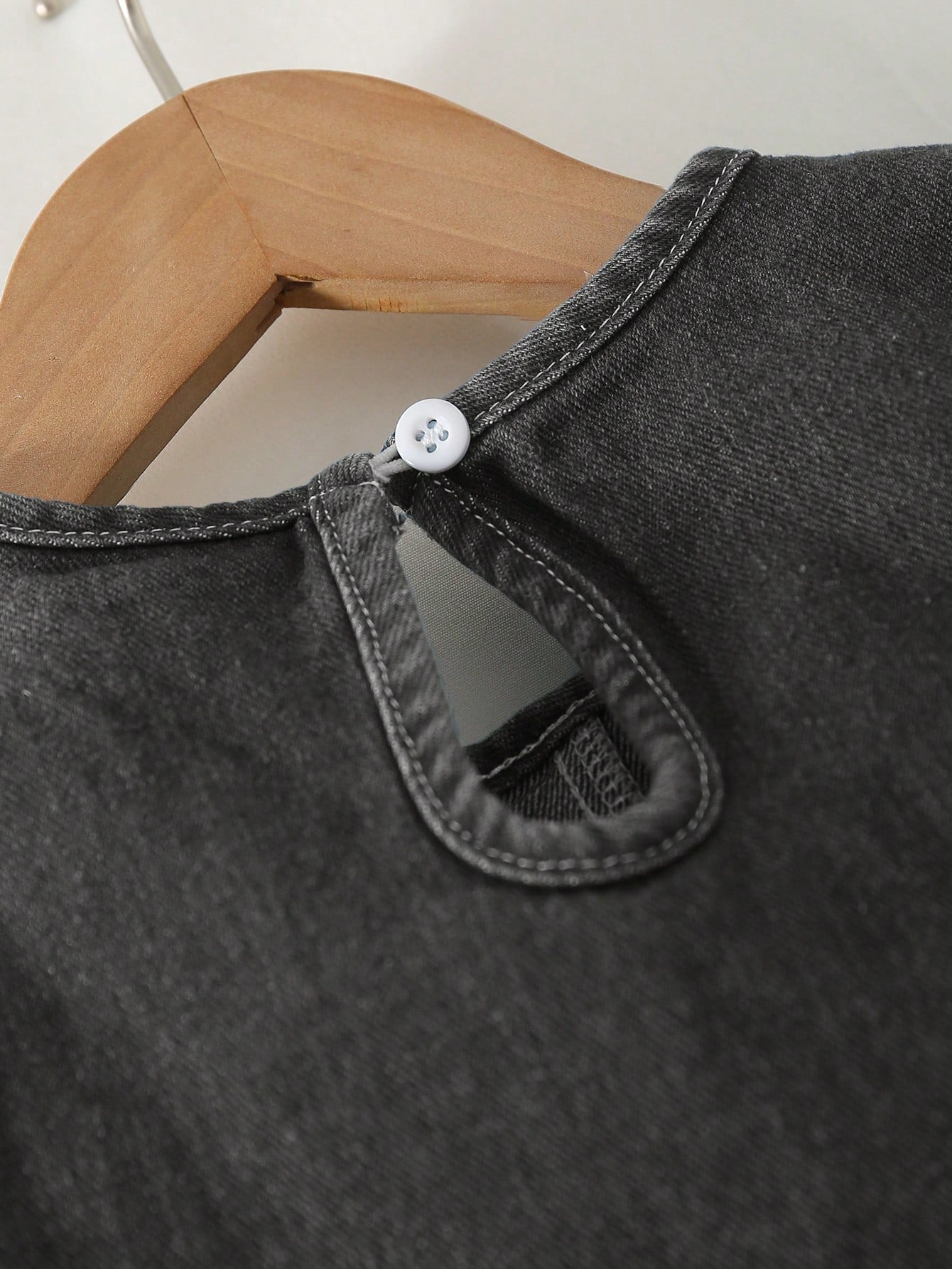 Vestido vaquero para niñas con decoración de lazo, mangas de patchwork, estilo casual y lindo, adecuado para primavera, verano, vacaciones, vuelta al colegio, todo el año