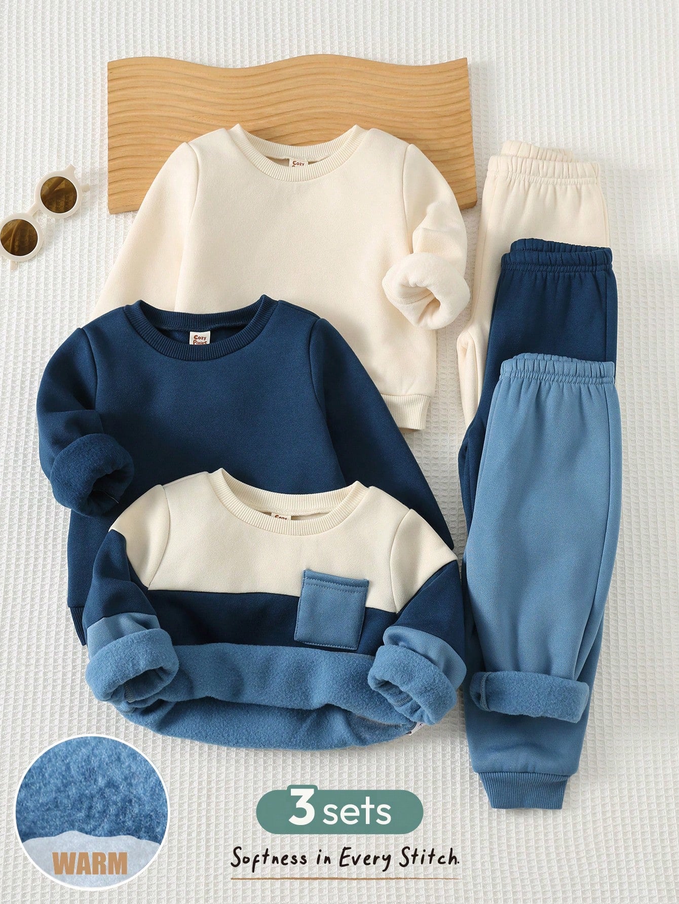 Conjunto Infantil 6 Piezas - Suéter y Pantalones para Bebé