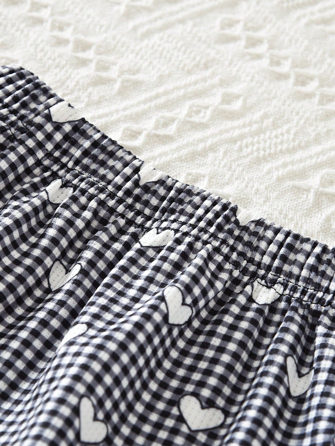 Young Girls Plaid Love Printing Long Sleeves Single Breasted Cardigan Top and Skirt Two Pieces Fall Spring Clothes Sets