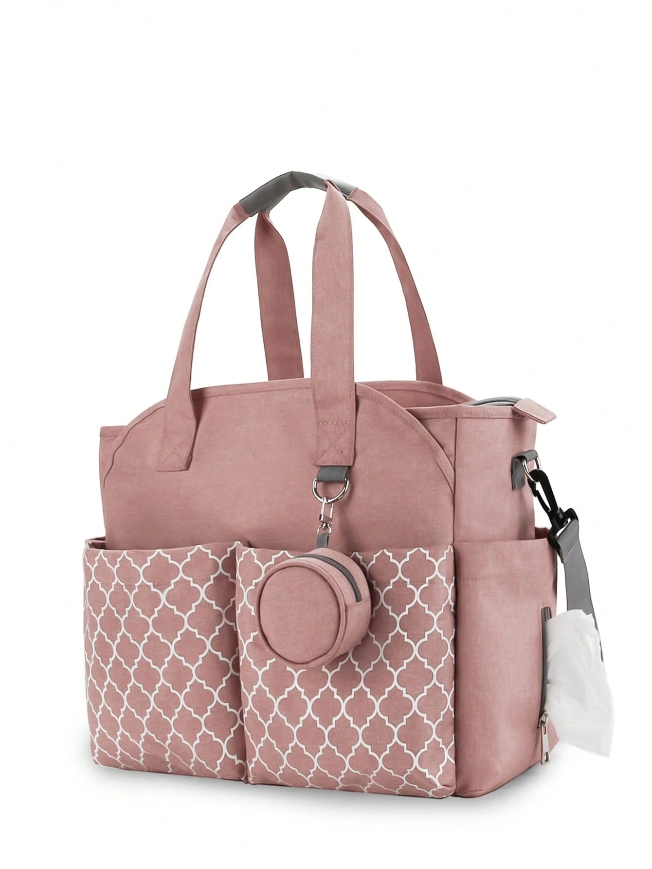 1Pc Geometric Pattern Diaper Bag