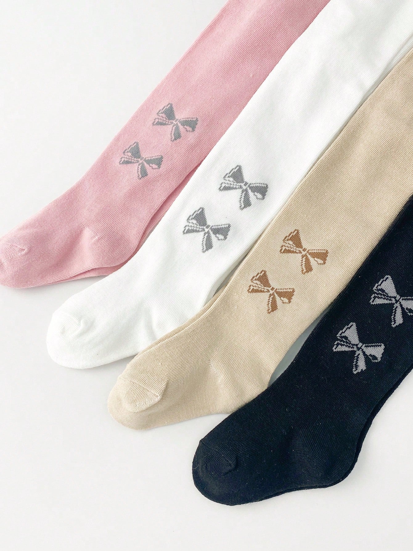 4 Pairs Girls' Toddler Leggings for Spring and Autumn, Moderate Thickness, Suitable for Outdoor Wear. Kids Baby Girls' Elastic Waist Tights - Comfortable for All-Day Wear