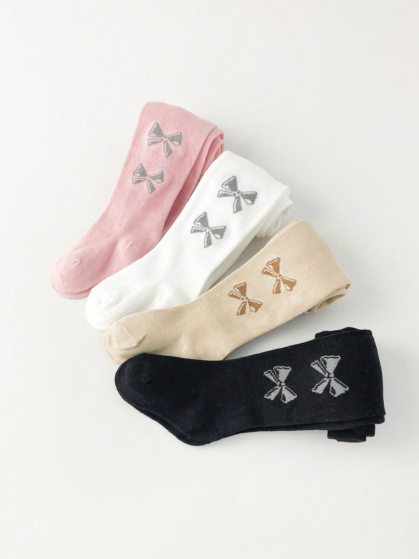 4 Pairs Girls' Toddler Leggings for Spring and Autumn, Moderate Thickness, Suitable for Outdoor Wear. Kids Baby Girls' Elastic Waist Tights - Comfortable for All-Day Wear