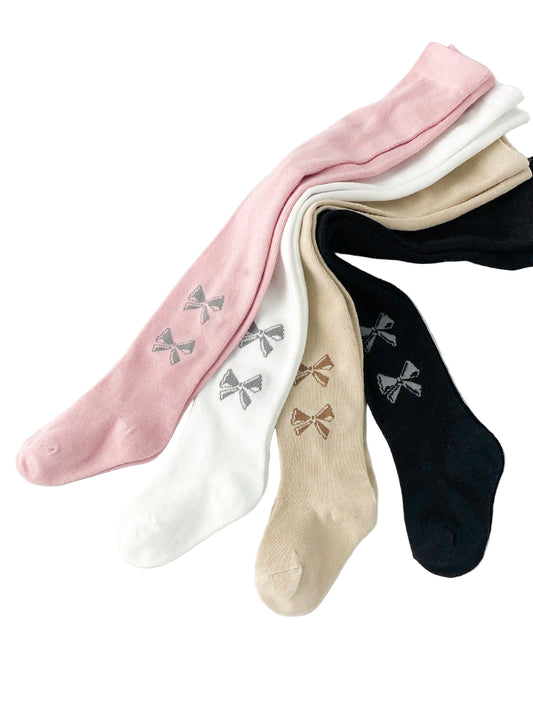 4 Pairs Girls' Toddler Leggings for Spring and Autumn, Moderate Thickness, Suitable for Outdoor Wear. Kids Baby Girls' Elastic Waist Tights - Comfortable for All-Day Wear