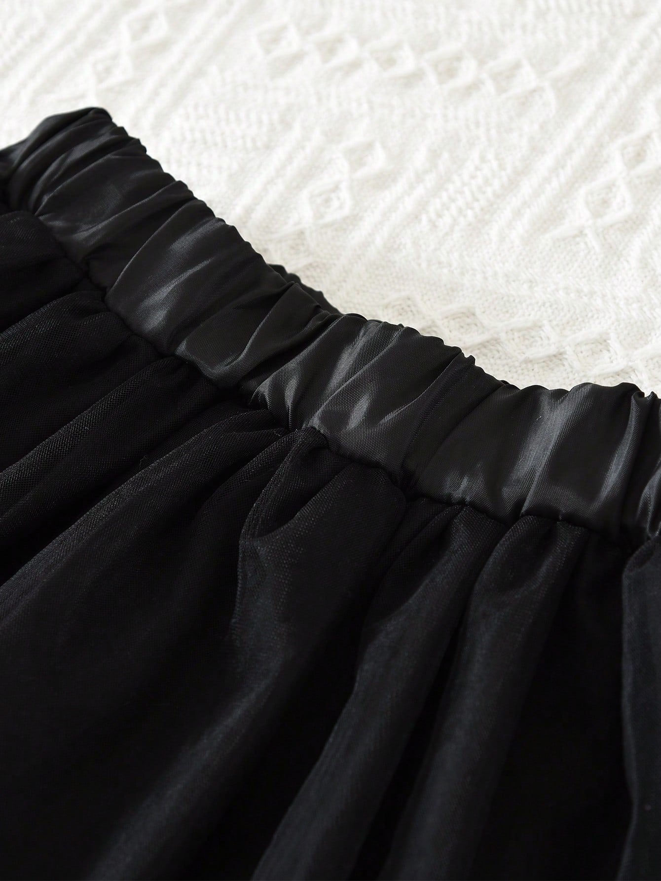 Young Girls Cute Bow Long Sleeves Sweatershirt-Like Top and Mesh Skirt Two Pieces Clothes Sets Fall and Spring Outfits