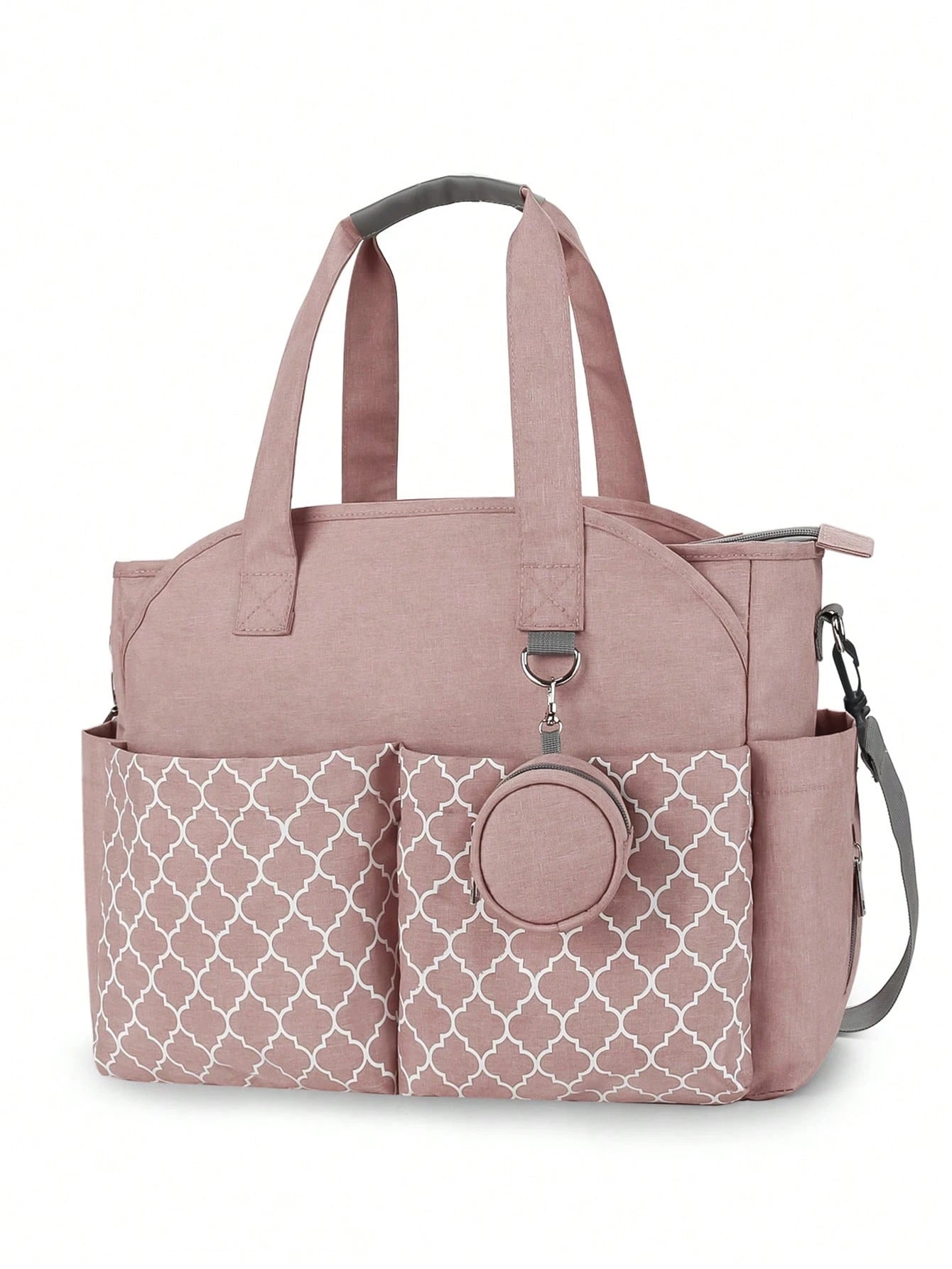 1Pc Geometric Pattern Diaper Bag