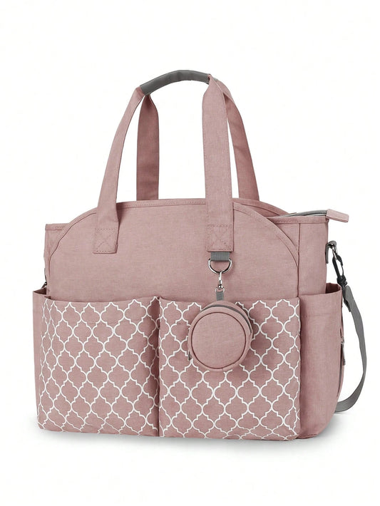 1Pc Geometric Pattern Diaper Bag
