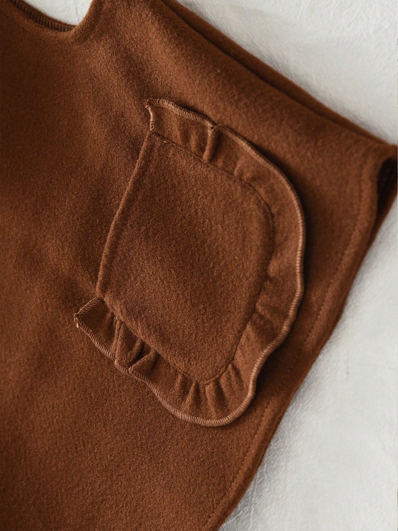 Young Girls 3Pcs Casual Plain Half Collar Base Shirt & Side Pockets Vest & Lace Trousers for Autumn and Wintter