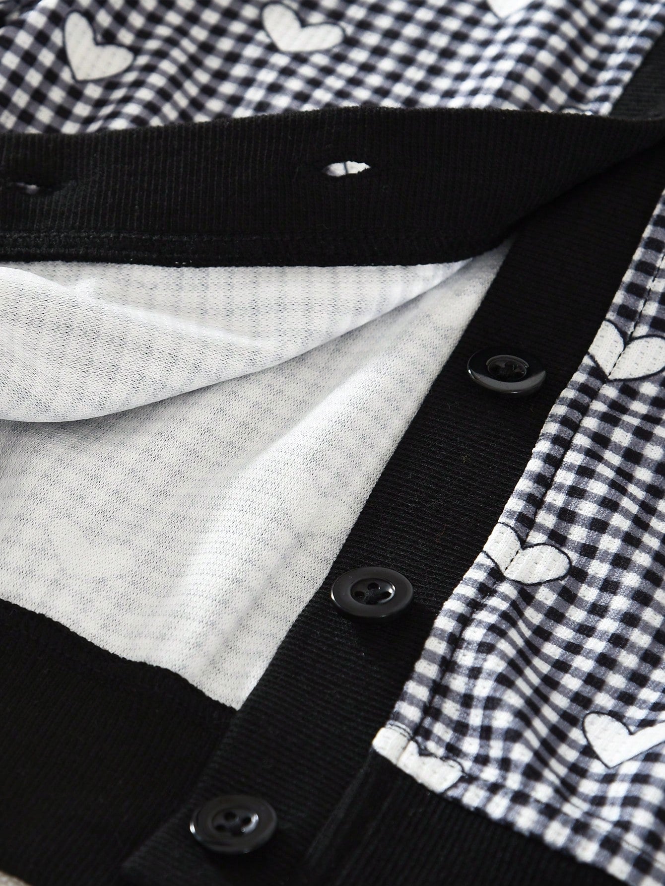 Young Girls Plaid Love Printing Long Sleeves Single Breasted Cardigan Top and Skirt Two Pieces Fall Spring Clothes Sets